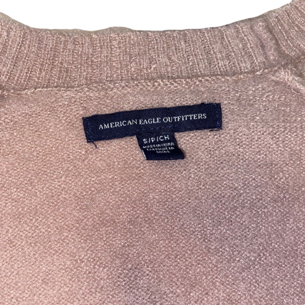 NWOT American Eagle SUPER SOFT Cardigan in pale pink - Picture 3 of 3
